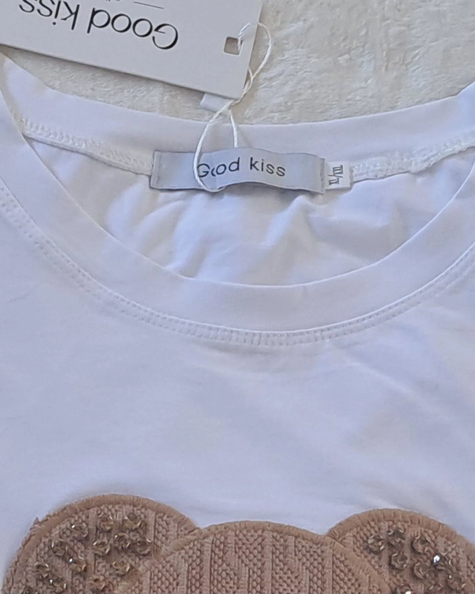 White Graphic T-shirt • Bear Print • Size XL/XXL • Relaxed Fit Street Style – photo 5